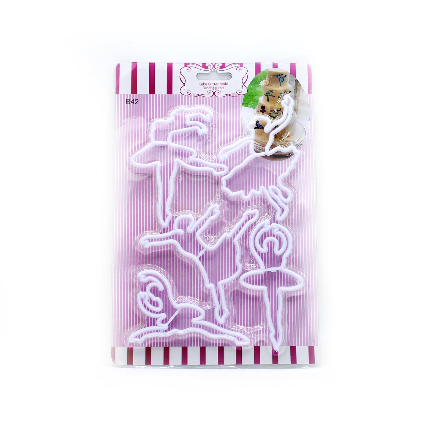 Dancing Girl's Fondant Cutter 5Pcs Set