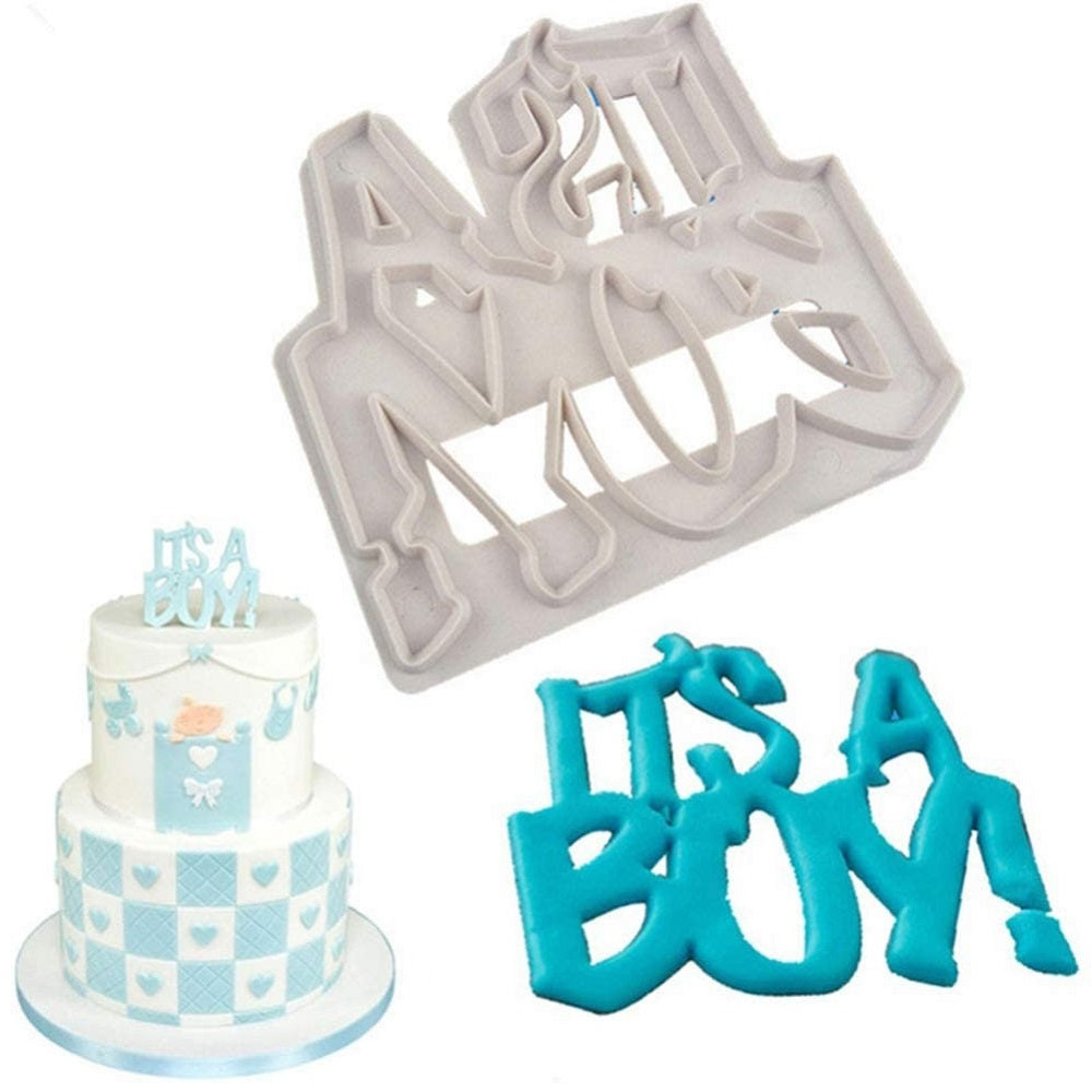 It's A Boy Fondant Cutter Plastic