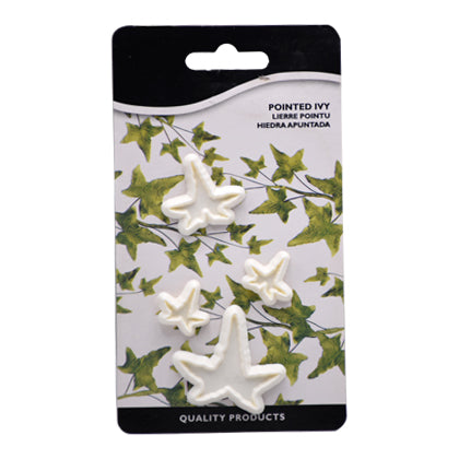 Ivy Leaf Fondant & Cookie Cutter 4Pcs Set Plastic