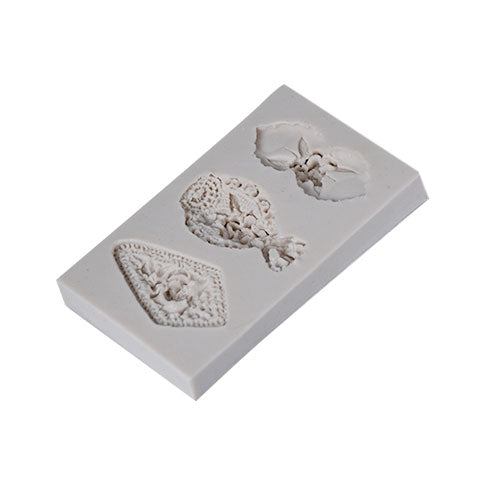 Jewelry Silicone Fondant Mold 3 Cavity