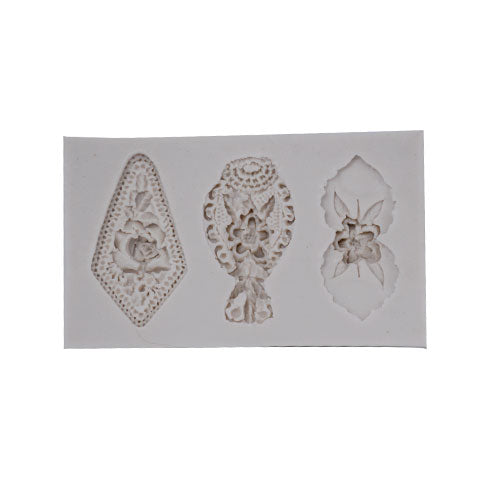 Jewelry Silicone Fondant Mold 3 Cavity