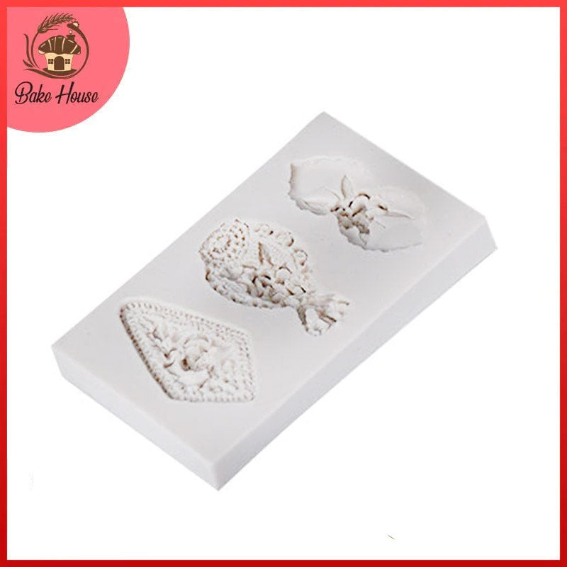 Jewelry Silicone Fondant Mold 3 Cavity