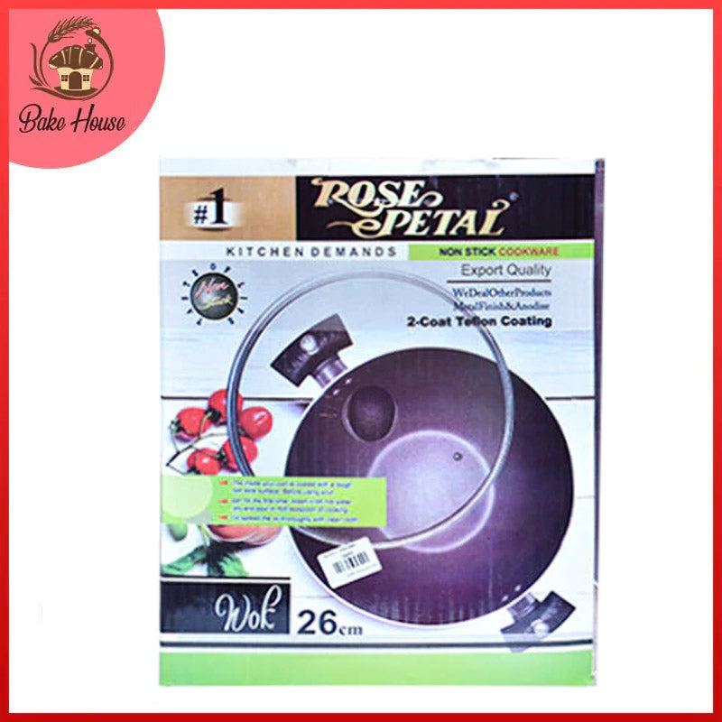 Karahi Pan Non Stick 26 CM Rose Petal
