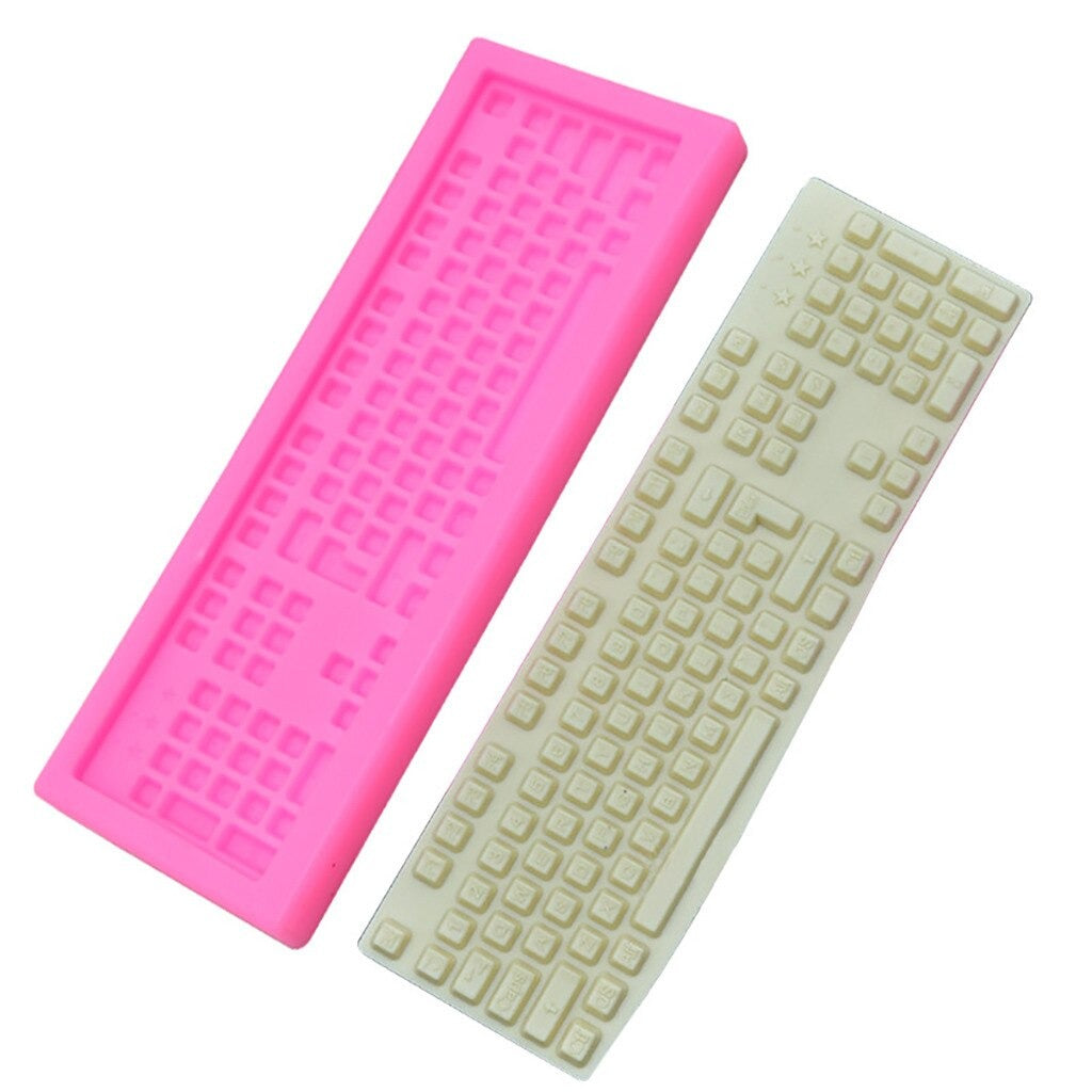 Keyboard Silicone Fondant Mold