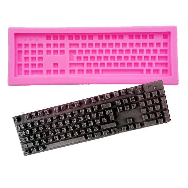 Keyboard Silicone Fondant Mold