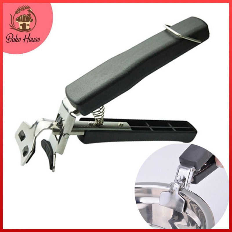 Kitchen Bowl & Dish Holder Stainless Steel Plastic Handle