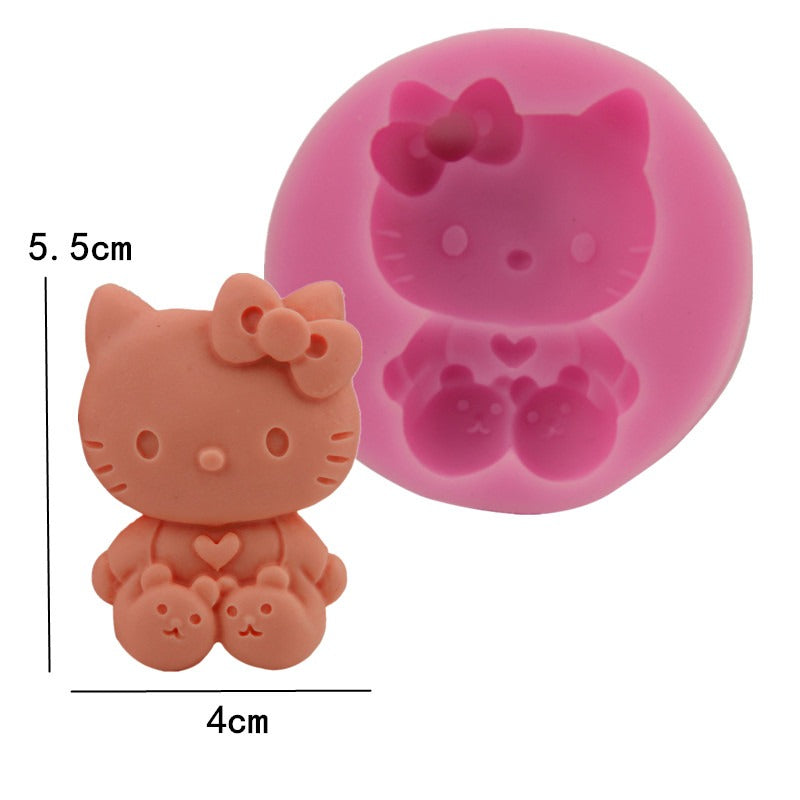 Kitty Silicone Fondant Mold