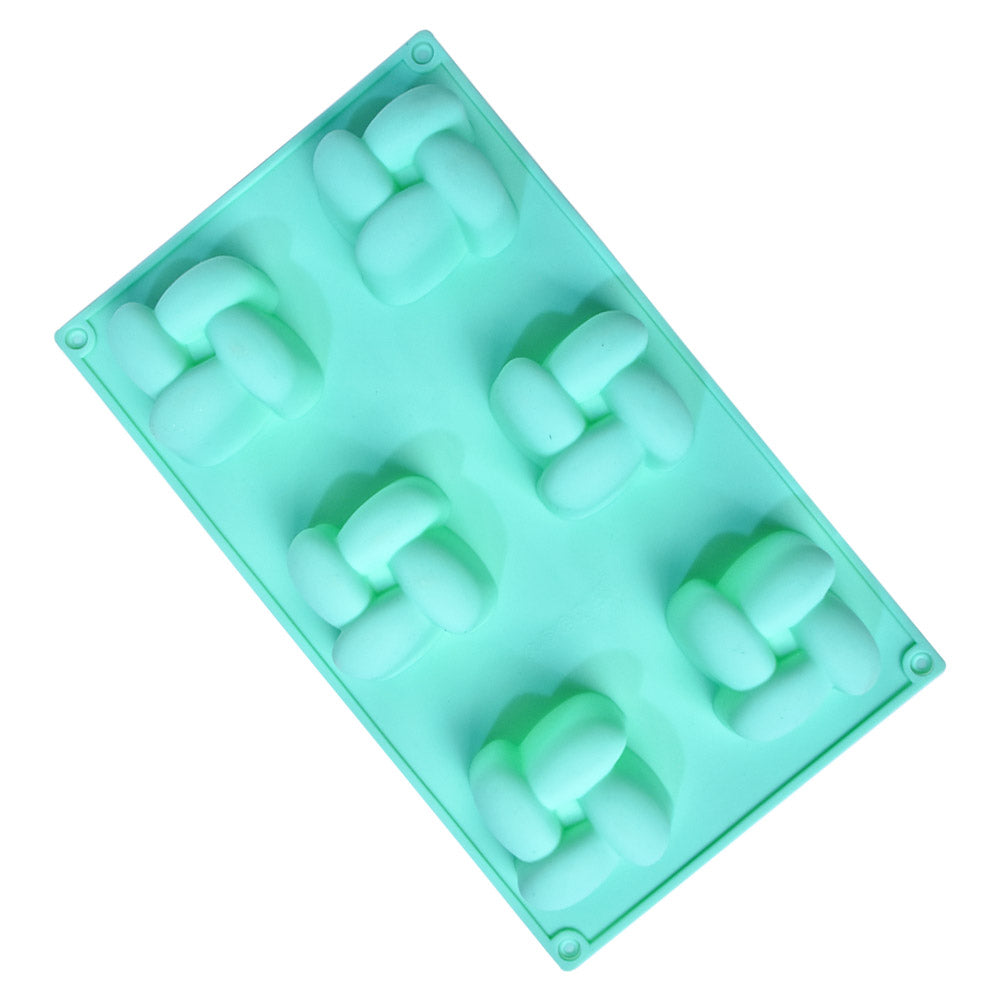 Knot Cake Silicone Dessert Mold 6 Cavity