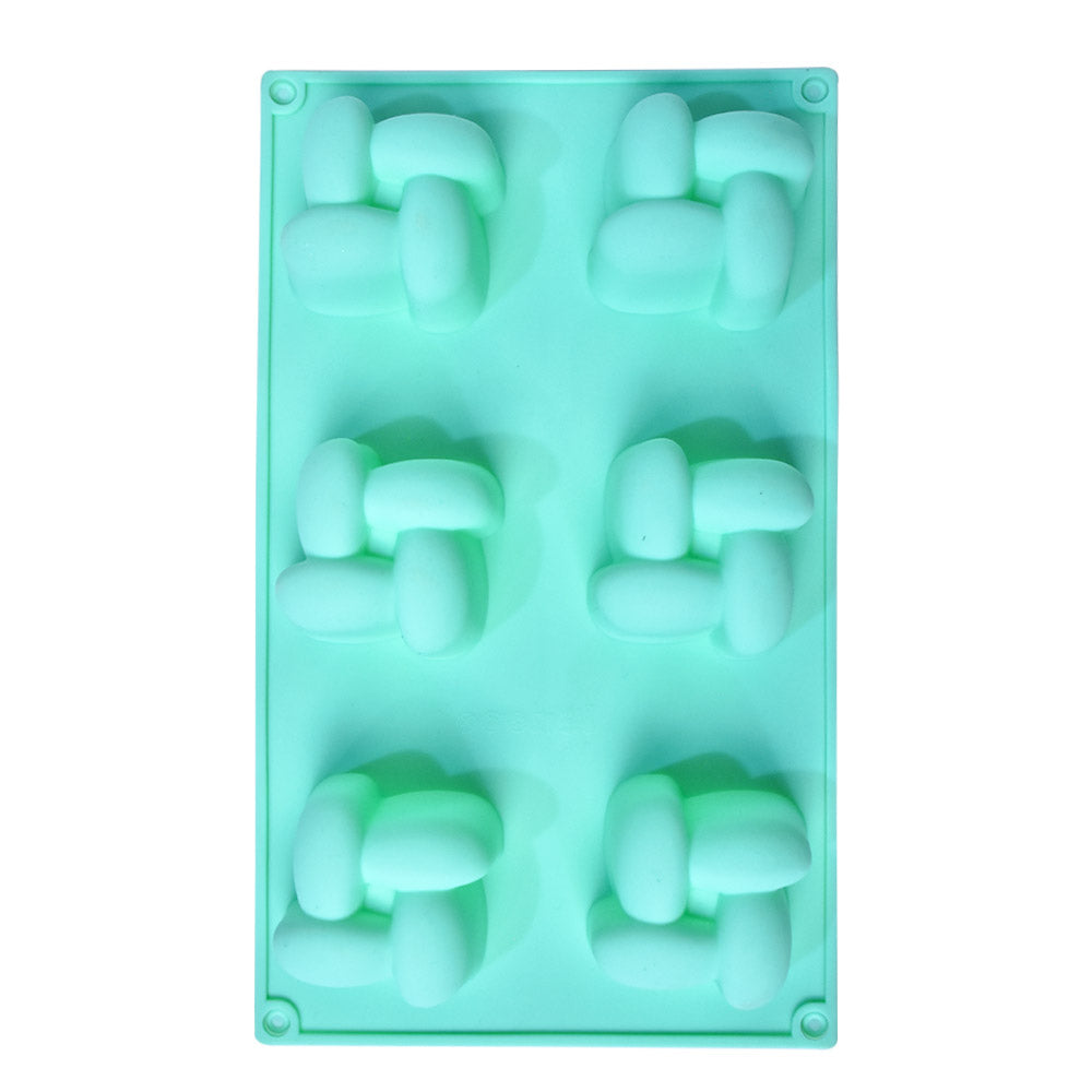 Knot Cake Silicone Dessert Mold 6 Cavity