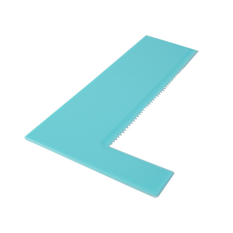 L Shape Cake Icing Scraper Plastic (Pattern 2)