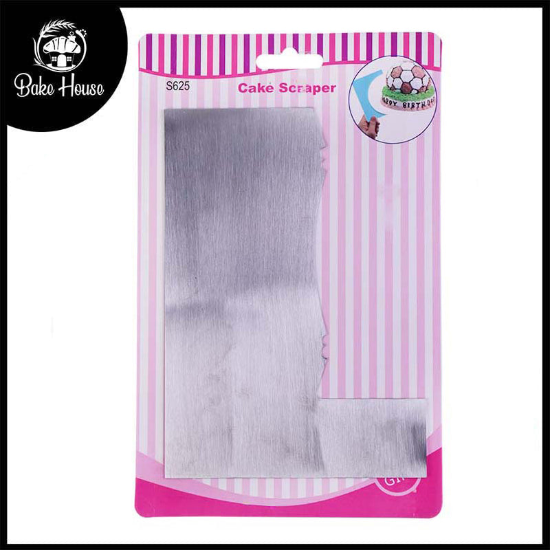 L Shape Double Sided Cake Edge Comb Stainless Steel