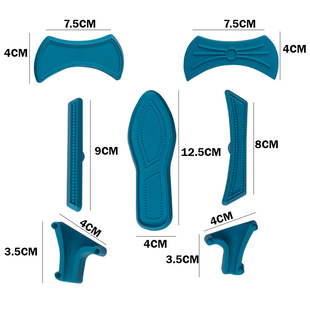 Lady Shoe Fondant Cutter Set Plastic Big