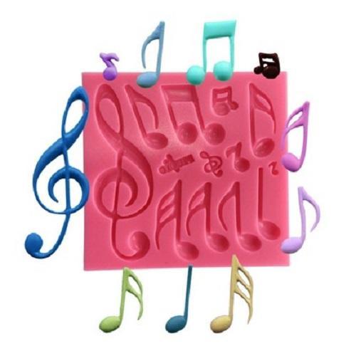 Large Musical Notes Silicone Fondant Cake Mold