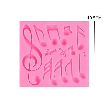 Large Musical Notes Silicone Fondant Cake Mold