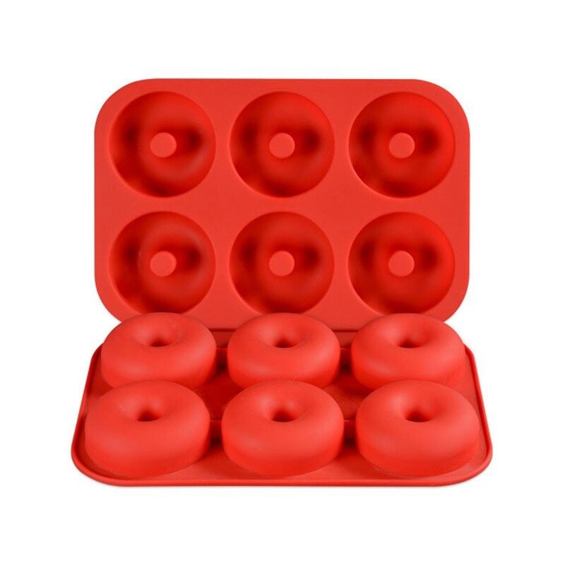 Large Size Donut Mold Silicone 6 Cavity High Quality