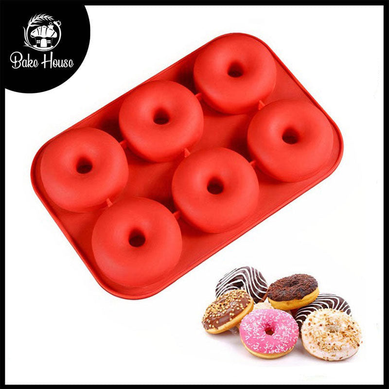 Large Size Donut Mold Silicone 6 Cavity High Quality