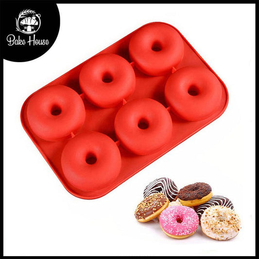 Large Size Donut Mold Silicone 6 Cavity High Quality
