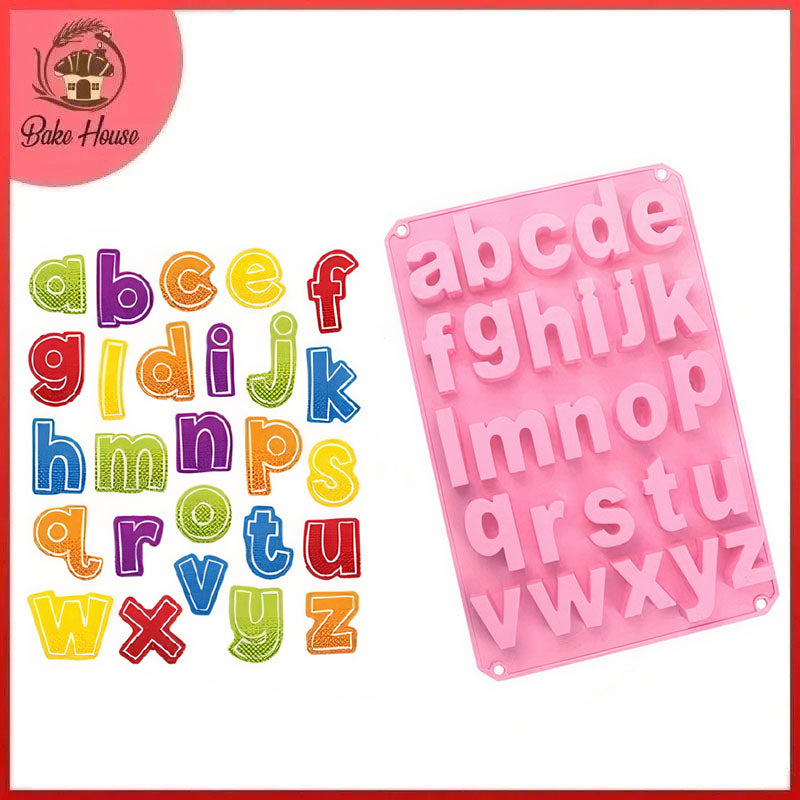 Fondant Lower Cae Letter Silicone Mold Cream Lower Case Alphabet Mould  Chocolate Bakery Tool - China Silicone Alphabet Mold and Fondant Chocolate  Mould price