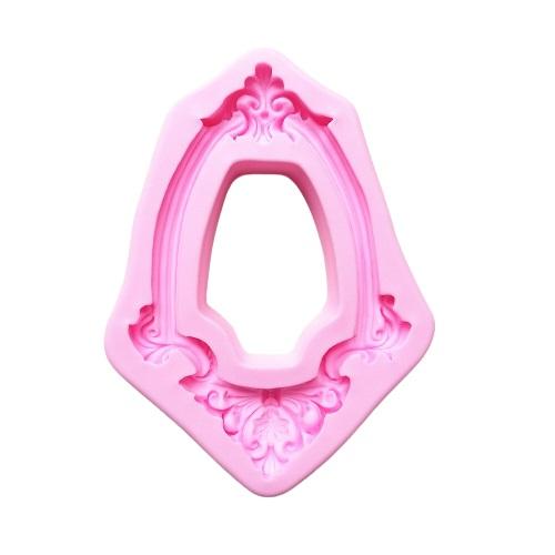 Large Size Mirror Frame Silicone Fondant & Chocolate Mold