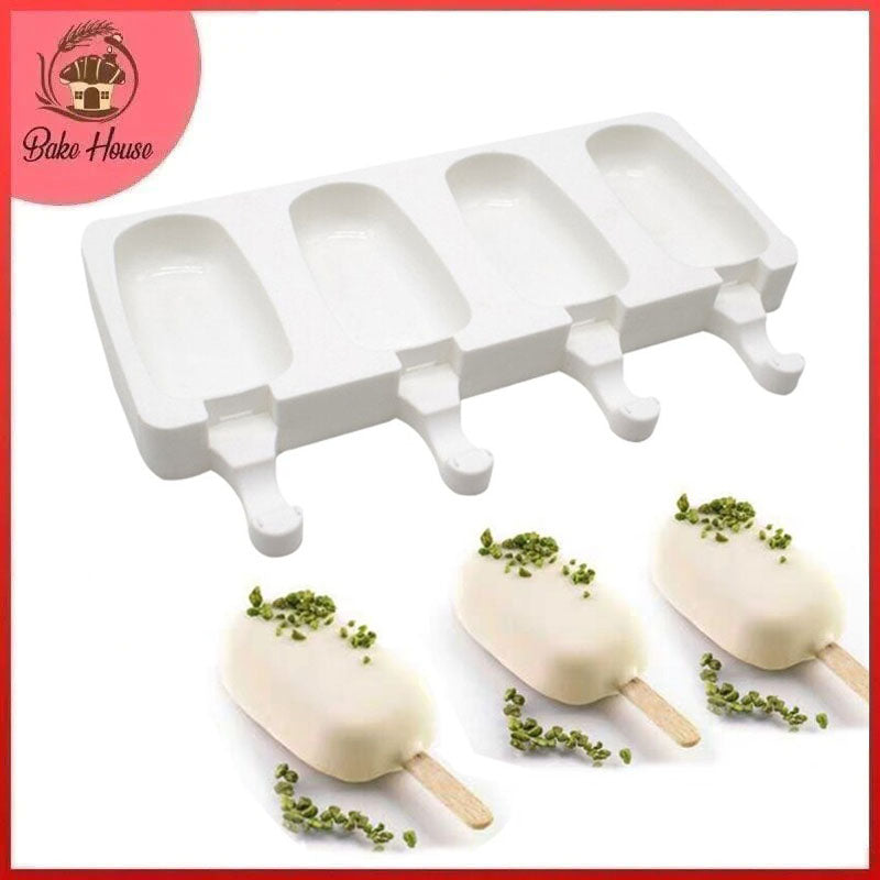 Large Size Popsicle Mold Silicone 4 Cavity