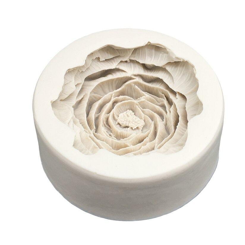 Large Size Rose Flower Silicone Fondant Mold