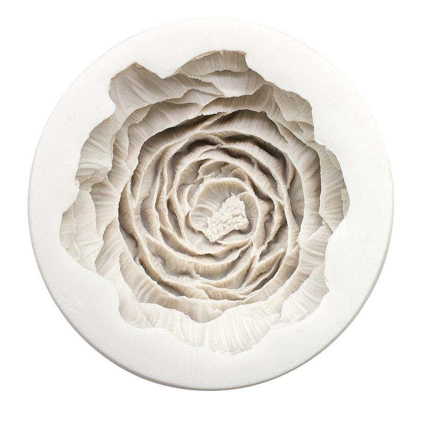 Large Size Rose Flower Silicone Fondant Mold