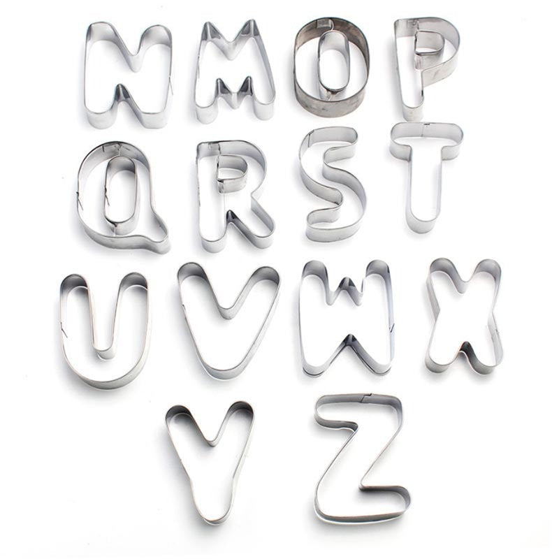 Large Size Alphabet Cutter Set Steel A To Z Complete