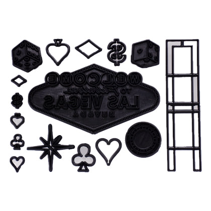Las Vegas Fondant Cutter Set Plastic