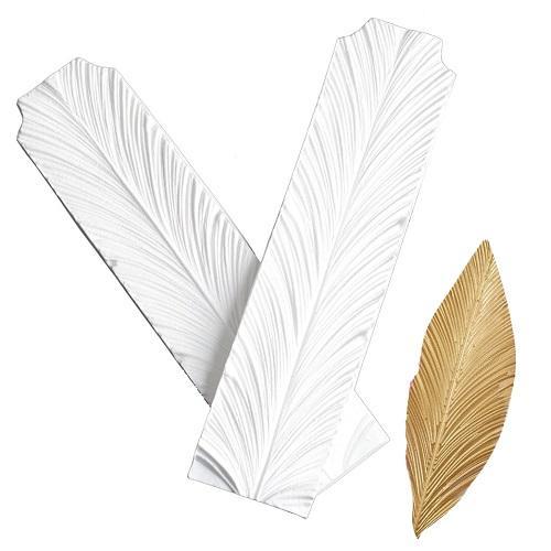 Leaf Pattern Double Sided Pressure Fondant Mold Silicone
