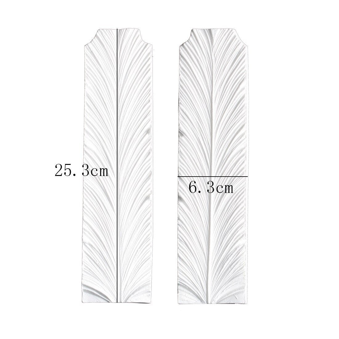 Leaf Pattern Double Sided Pressure Fondant Mold Silicone