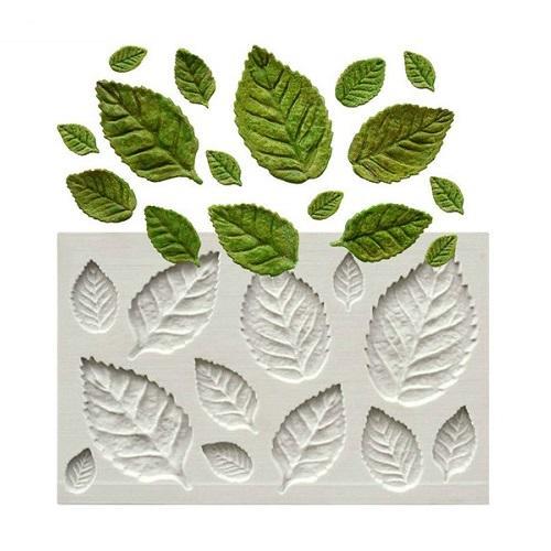 Leaves Silicone Fondant Cake Mold 12 Cavity