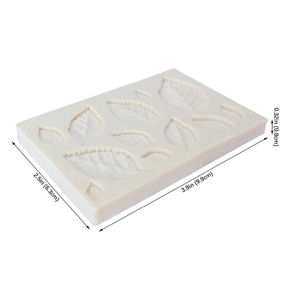 Leaves Silicone Fondant Cake Mold 12 Cavity