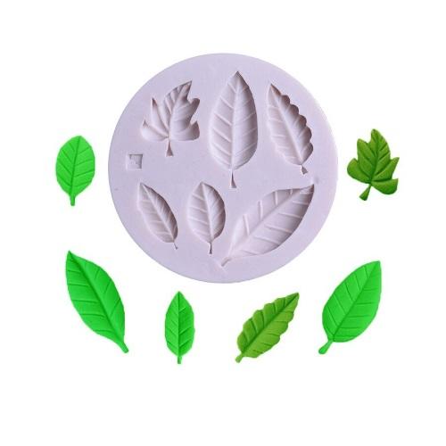 Leaves Silicone Fondant & Chocolate Mold 6 Cavity