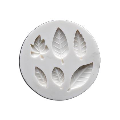 Leaves Silicone Fondant & Chocolate Mold 6 Cavity