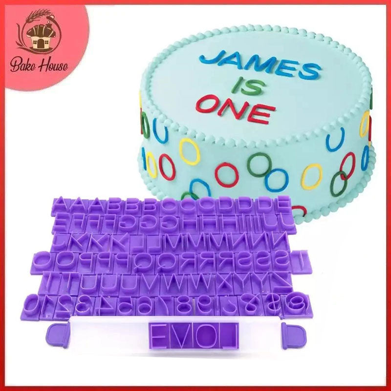 Letter Number Press 88Pcs Set Plastic
