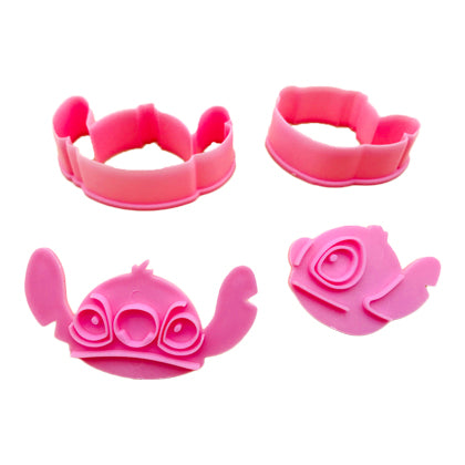 Lilo & Stitch Fondant & Cookie Plunger Cutter 2Pcs Set Plastic