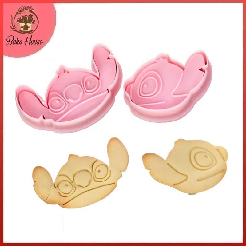 Lilo & Stitch Fondant & Cookie Plunger Cutter 2Pcs Set Plastic