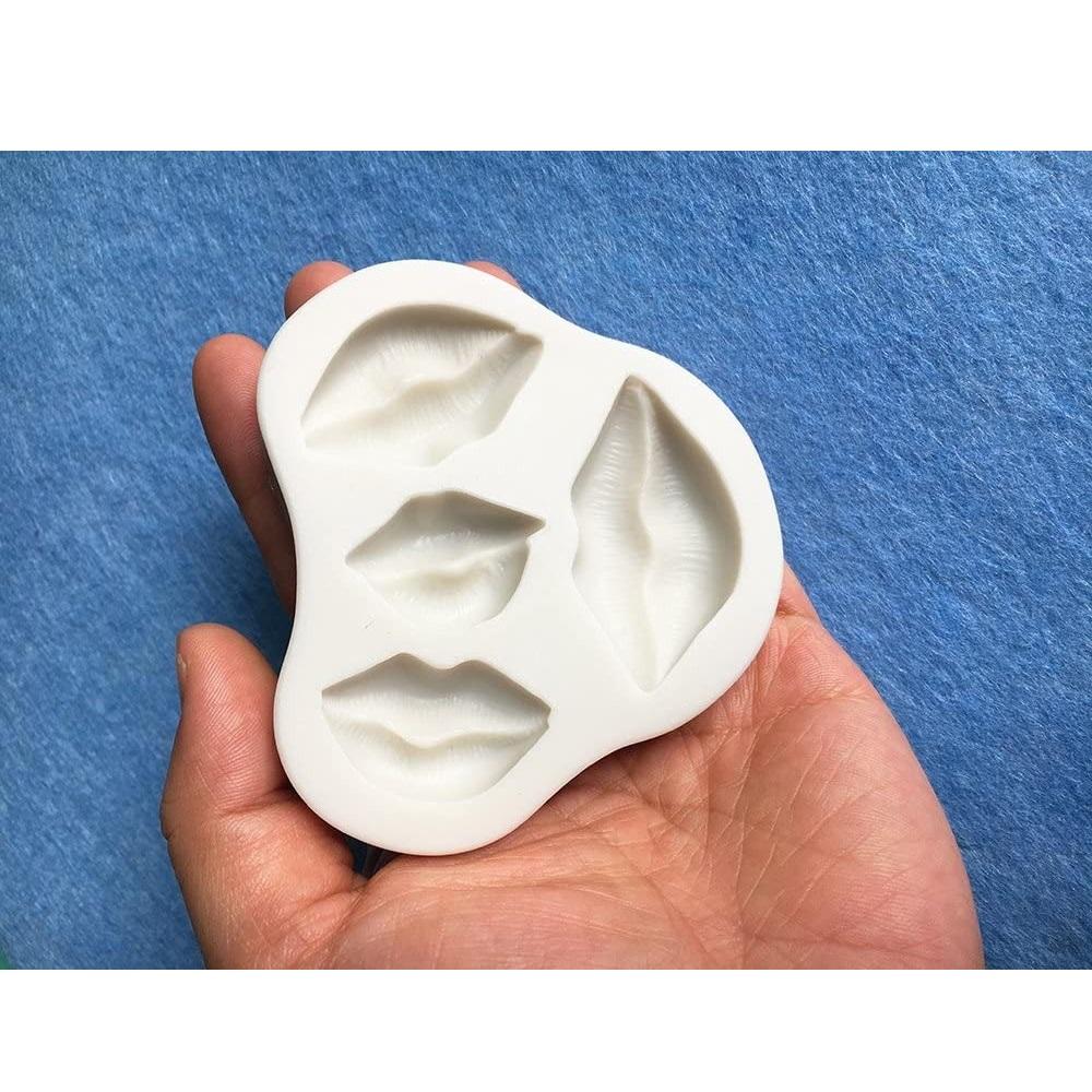 Lips Silicone Fondant & Chocolate Mold 4 Cavity
