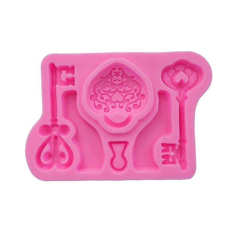 Lock & Keys Silicone Fondant Cake Mold