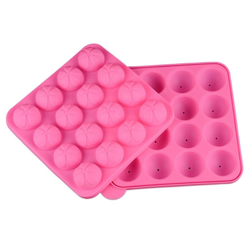 Lollipop Mold Silicone 16 Cavity