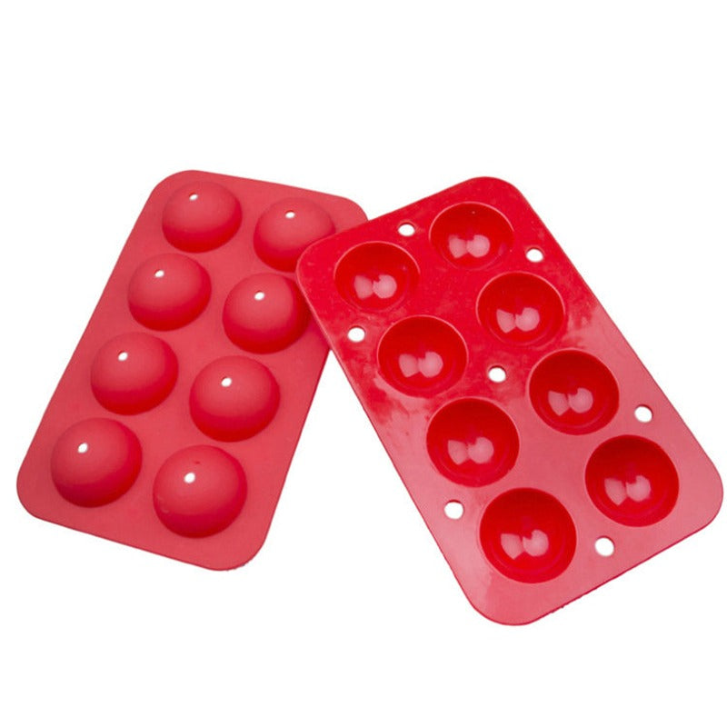 Lollipop Mold Silicone 8 Cavity 2Pcs Set With Sticks