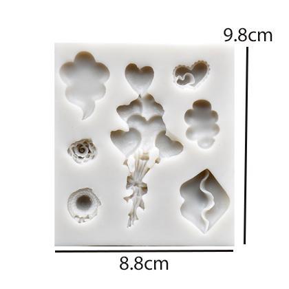 Love Lips Cloud & Balloon Silicone Fondant Mold