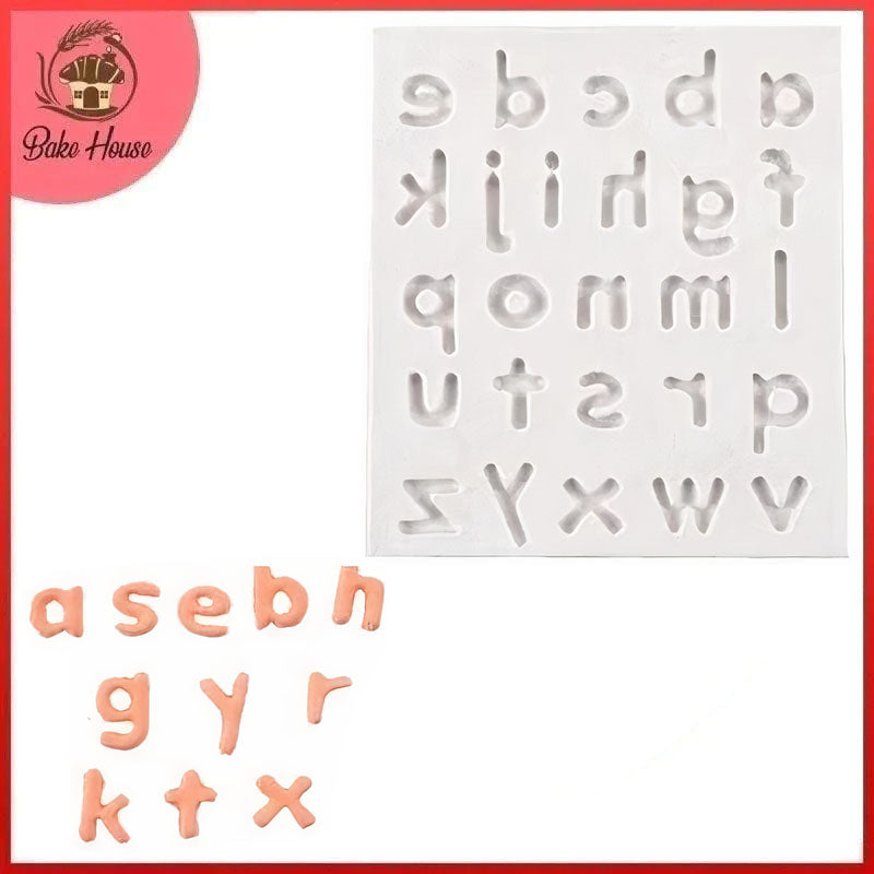 Lowercase Alphabet Silicone Fondant & Chocolate Mold