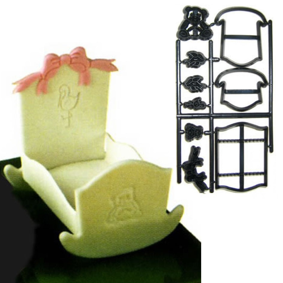 Make a Cradle Fondant Cutter Plastic