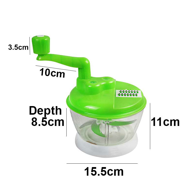 Manual Vegetable Chopper with Julienne & Slicer Blades