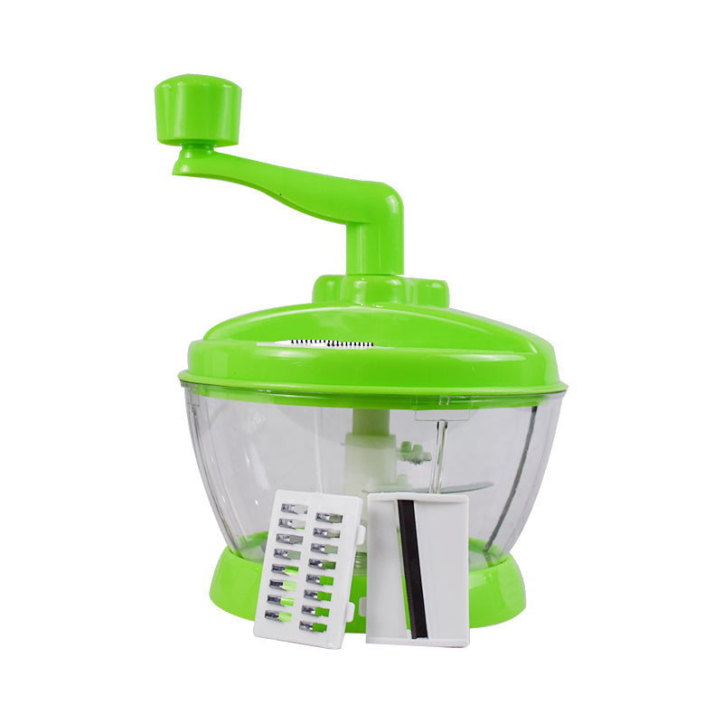 Manual Vegetable Chopper with Julienne & Slicer Blades
