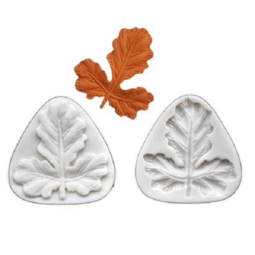 Maple Leaf Silicone Fondant Mold 2Pcs Set