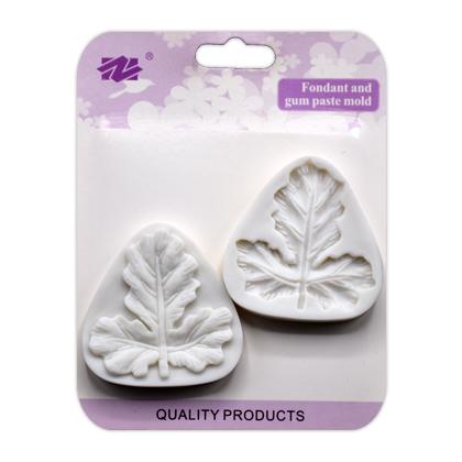 Maple Leaf Silicone Fondant Mold 2Pcs Set