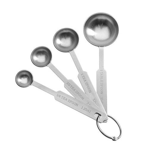 Measuring Tea Spoon 4Pcs Set Stainless Steel