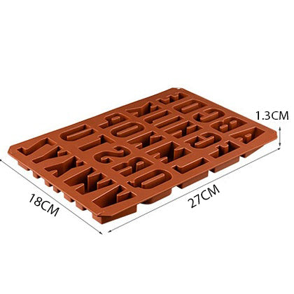 Medium Size Uppercase Alphabet Silicone Chocolate Mold A To Z